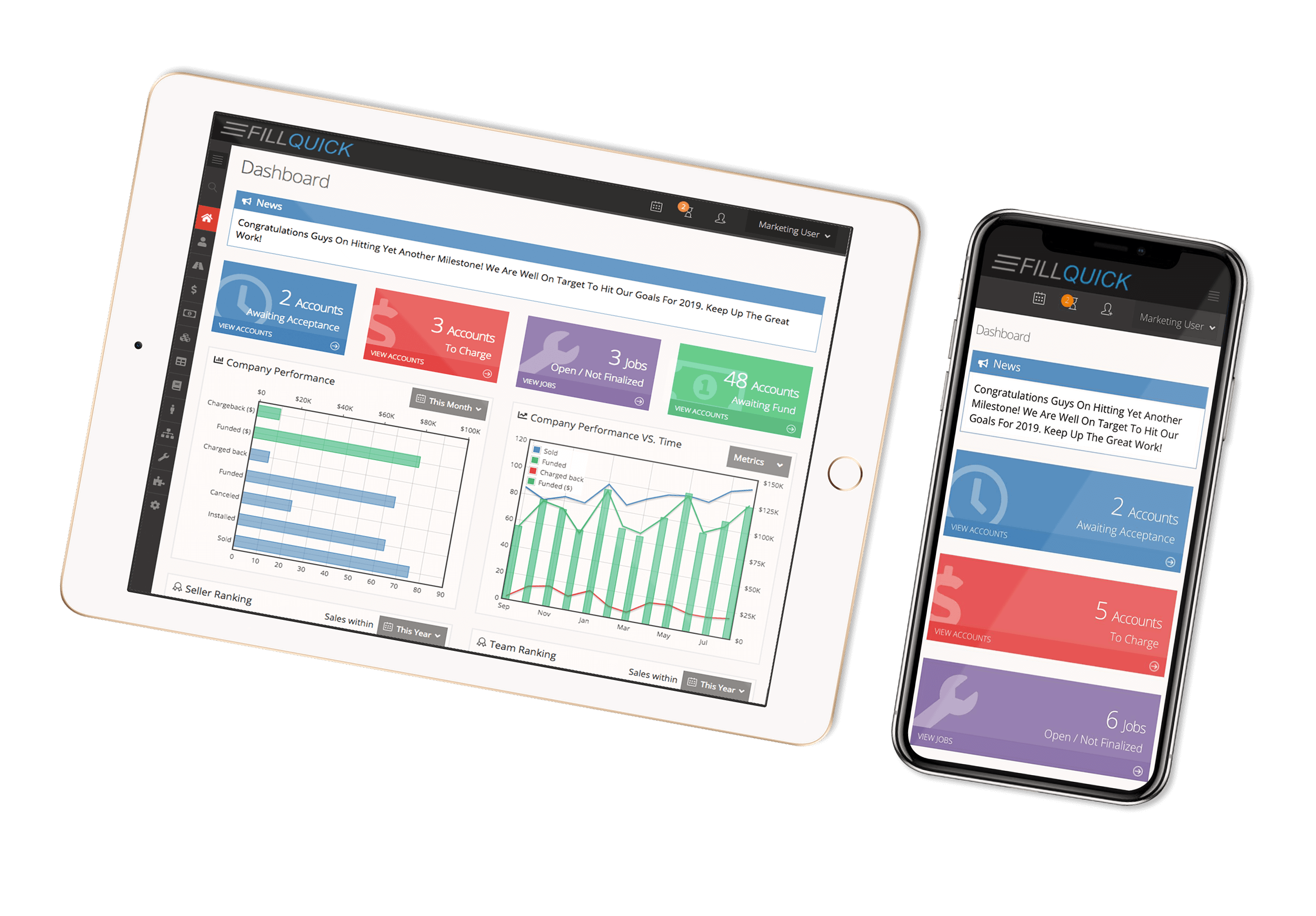 FillQuick Dashboard